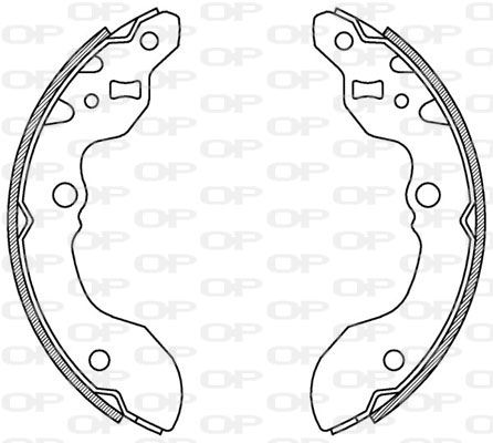 OPEN PARTS Piduriklotside komplekt BSA2178.00